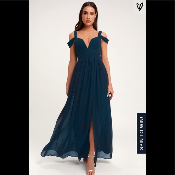 LuLu’s NWT Navy Maxi Dress - Picture 2 of 8